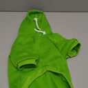 QWINEE Basic Dog Hoodie Sweatshirt Puppy Sweater Warm Cat Costumes Pet Clothes for Chihuahua Puppy Kitten Small Medium Dogs, Green, Medium