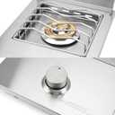 Stanbroil Built-in Single Side Burner for Outdoor Kitchen, 304 Stainless Steel Grilling Side Burners - Liquid Propane Only
