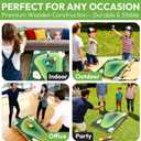 2-in-1 Cornhole Board Set & Dartboard Target Game, Adults Bean Bag Toss for Yard Games with 4 Darts & 4 Bean Bags, Indoor Outdoor Office Party Play, 33.5in x 21.6in (2-in-1 Cornhole Board Set)