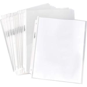 Amazon Basics Heavy Duty Sheet Protectors for 3 Ring Binder, Top Loading, Clear Plastic, 8.5 x 11 inch, 500-Pack