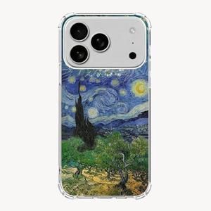 Van Gogh Paintings Phone Case Compatible with iPhone 17 Pro, Three Artworks from Van Gogh Art Case for iPhone 17 Pro, Unique Soft TPU Bumper Protective Cover