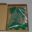 Singhoow 36 Pcs St. Patrick's Day Glitter Shamrock Picks Shamrock Foam Vase Picks for Table Centerpiece Vase Filler St Patricks Day Decorations