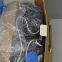 PASAMIC Electric Wearable Heated Blanket with Foot Pocket, Heated Blanket Wearable with Sleeves, Flannel & Sherpa Electric Throw, 10 Heat Settings & 2-8H Auto Shut-Off, 50 * 70"+18", Dark Grey