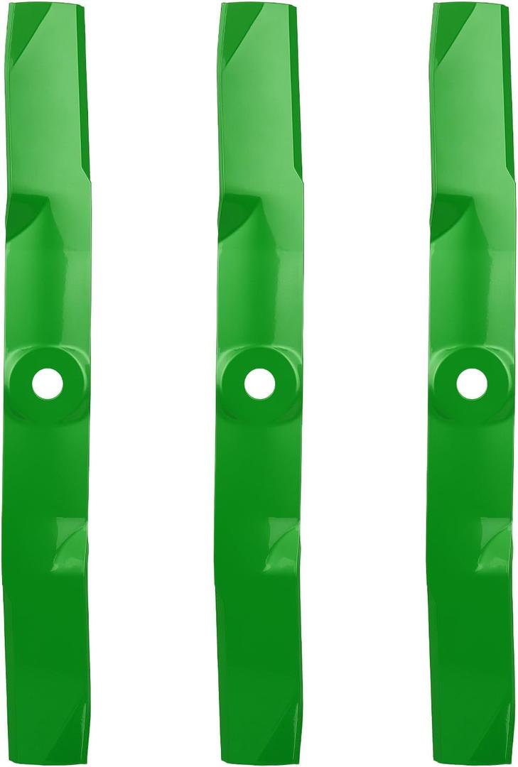 Youxmoto 62 inch Mower Blade Fit for John Deere M143504, 330-500, 2025R, 2027R, 2032R, 2210, 2305, 2320, 2520 with 62" Mower Decks 62 inch Deck Medium Lift 3 Pack