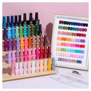 Beetles Gel Nail Polish Set - Seasons Variations 48 Colors Gel Polish Kit Brown Nude Pink Red Blue White with Base Top Coat Home DIY UV LED Soak Off Nail Art Salon Manicure Starter Kit Gift for Women