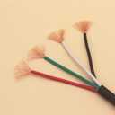 33ft Electrical Wires 14/4 AWG Conductor Automotive Wiring for Mini Split Air Conditioner 14Gauge Speaker Low Voltage Wire 300V led Wire Stranded PVC Cord Oxygen-Free Copper Cable Power(33FT)