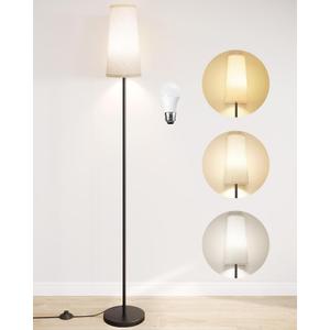 SUNMORY Floor Lamps for Living Room/Bedroom/Office, Standing Lamp with 9W LED Bulb, 3 Color Temperature 61'' Tall Lamp, Suitable for Modern/Boho/Farmhouse and Other Home Decor Styles