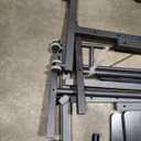 Hadulcet Small Standing Desk Adjustable Height, Mobile Stand Up Desk with Wheels, Portable Walking Pad Table Stand, Rolling Laptop Cart for Standing or Sitting, Black