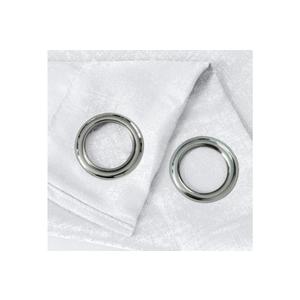 Oliva Gray Nora Embossed Blackout Grommet Panel - 52x90 White