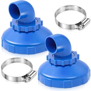 Baquler 2pcs Pool Jet Nozzles Jets for Bathtub at Home 360swivel Rotatable Pool Inlet Nozzle Fitting Swimming Pool Return Jet Replacement Part Compatible with Intex Spa Spout Accessories, 3.15 inches