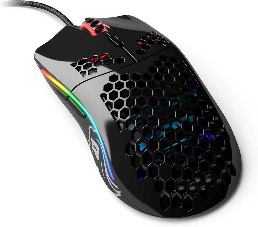 Glorious Model O- (Minus) Gaming Mouse, Glossy Black