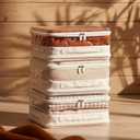 3 Pack Sheet Organizers And Storage, Double Side Clear Hard Shell Window. Expandable Blanket Storage Bags, Large Stackable Closet Storage Bins.