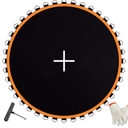 Trampoline Mat, Fits 14 ft Frame, with 72 V-Rings Fits 5.5 inch, Trampoline Mat Replacement(Mat Dia:150in), Reinforce, UV-Resistant, with Spring Hook and Gloves, Not Include Spring