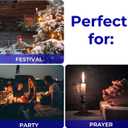 Dinil  20 Assorted Color Spell/Chime Candles  Premium Mini Taper Candles for Rituals, Prayer, Birthdays, Meditation, Altar, Spells, Chime Candles - 4 Inch Tall (Multi-Colored)