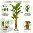 8ft Artificial Banana Tree Extra Tall Fake Plants Indoor for Living Room Large Faux Tree High End Realistic Floor Plant Big Silk Tree for Home Office Pet Friendly Large Indoor Plant Tropical Decor