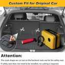 Cargo Liner with Backrest Mat Fit for Honda Prologue/for Chevy/Chevrolet Blazer EV 2024 2025 2026 - All Weather Cargo Mat with Back Seat Protector Prologue Accessories Trunk Mat Black