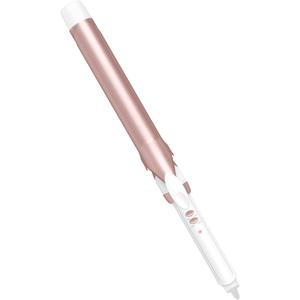 Conair Double Ceramic 1 -Inch Long Barrel Curling Iron, 1-Inch Barrel Creates Loose Curls, Hair Curler for Use on Medium & Long Hair, White/Rose Gold