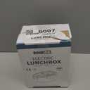 Electric Lunch Box Food Heater, 80W Portable Warmer for Car Truck Work with 304 Stainless Steel Container, 12V/24V/110V Green Heated Lunch Box Suitable for Ideal Driver/Work/Gift