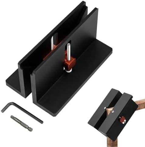 Right Angle Spline Jig for Woodworking, Adjustable Spline Jig Aluminum Alloy Right Angle Spline Fixture with Wide Clamping Range Suitable for Home Furniture Photo Frames Drawer Slotting