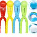 Snow Toys, Snowball Maker 4 Pack Snow Ball Shaper Molds Toys for Kids Snow Ball Fights Tool Kids Winter Toys Snow Ball Clip Snow Games for Outdoor