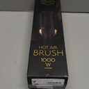 Professional Blowout Hair Dryer Brush, Black Gold Dryer and Volumizer, Hot Air Brush for Women, 75MM Oval Shape (Black Gold)