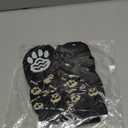 PUPTECK Anti Slip Dog Socks 2 Pairs with Double Grippers for Hardwood Floors, Shoes for Hot/Cold Pavement, Boots & Paws Protectors to Prevent Licking, Traction Booties for Senior Large Dogs (Black(Skull))