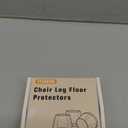 YTEACIUL Chair Leg Floor Protectors Extra Small 16 Pcs,Silicone Chair Leg Protectors for Hardwood Floors/Tiles,360Wrapped Felt Bottom to Prevent Scratch and Reduce Noise, Round BlackFit:0.6"-0.8"