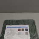 AAPLKER Faux Leather Placemats Set of 6, Vinyl Placemats Wipeable Waterproof Oil-Proof Table Mats, Heat Resistant Place Mats for Kitchen Indoor Outdoor, 16.9 x 11.8 Inch (Green/Grey)