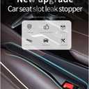 2PCS Car Seat Gap Filler - Car Seat Gap Filler Organizer for Holding Phone,Key,Purse - Universal Car Gap Filler Fits Car Truck SUV Car Interior Accessories (Black/2PCS)