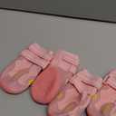 QUMY Dog Shoes for Large Dogs, Medium Dog Boots & Paw Protectors for Winter Snowy Day, Summer Hot Pavement, Water-Resistant in Rainy Weather, Outdoor Walking, Indoor Hardfloors Skid-Resistant Sole
(Pink, Size 7)