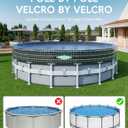 POOLHACKER 21FT Round Pool Cover, Pool Covers for Above Ground Pools, Winter Pool Cover, Above Ground Pool Cover, Tear-Resistant & Dustproof（Black）