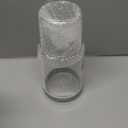 Wikapy Bedside Water Carafe and Glass Set With Silicone Coaster for Nightstand, Bedroom, 18 OZ Clear Mouthwash Dispenser for Bathroom