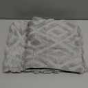 Plush Decorative Throw Pillow Covers Pack of 2 Faux Fur Couch Cushion Case with 3D Diamond Pattern for Sofa 18 x 18 Inch, Gray