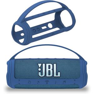 JCHPINE Silicone Cover Case for JBL Flip 6 Portable Bluetooth Speaker, Protective Carrying Holder for JBL Flip 6 Speaker Accessories (Blue Case)