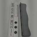 Silicone Sink Splash Guard - Water Splash Guard for Kitchen, Island and Bathroom - Secure Non-Slip Suction Cup Base - Dishwasher Safe, Gray (17.4 x 1.7 x 3.6")