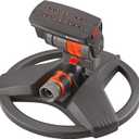GARDENA (84-BZMX) Up to 2300 Sq Ft, ZoomMaxx Adjustable Oscillating Sprinkler on Weighted Base for Watering of Lawn, Yard and Garden. Includes Gardena Quick Connector System to Connect to Hose.