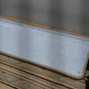 MBIGM Bullnose Non-Slip Stair Treads w/Reusable Adhesive 14 Pack 9.5" x 30" Wooden Steps Protection - TPU Backing with Steel Reinforcement - Anti-Slip Solution Basketweave Beige Non Slip Stair Tread