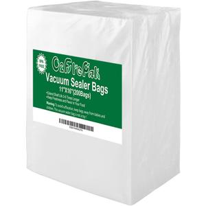 O2frepak 200 Gallon Size11" x 16" Vacuum Sealer Bags with BPA Free and Heavy Duty, Vacuum Seal Food Sealer Bags,Great for Food Storage Vaccume Sealer PreCut Bag