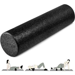 Yes4All High-Density EPP Round Back Roller Foam, Exercise Foam Roller for Yoga, Pilates & Stretching - 12, 18, 24, 36 inch