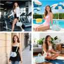 Small Gym Bag for Women, Mini Crossbody Gym Bag with Detachable Strap, Floral Tote Bag with Wet Pocket for Sport Work Fitness Travel