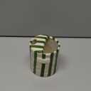 Coffee Mug Espresso Cup 10oz Ceramic Coffee Mugs Porcelain Coffee Cup Hand-Painted Striped Art Multiple Use for Kitchen, Dining-Green