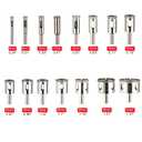 Diamond Hole Saw Set, Diamond Drill Bits, 15pcs Hole Saws(1/4"-2") with Adjustable Hole Saw Guide Jig Fixture, Tile Hole Saw Kit for Glass, Ceramic, Tile, Marble, Porcelain