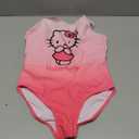 Hello Kitty Anime Girls Bathing Suit Kawaii Swimwear Stretchy Swimsuit for Beach Pool (13-14 Years, Pink)