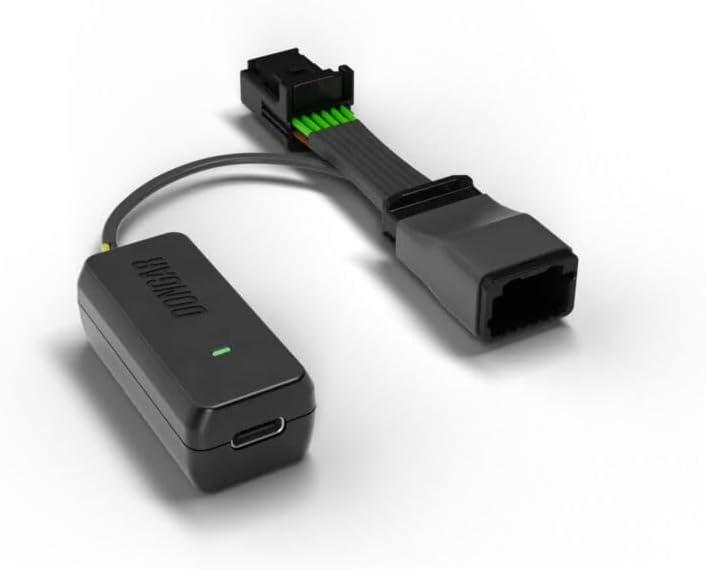 Dongar Dash Cam Power Adapter (12-Pin Type A) - Compatible w Tacoma (15-23), Select Highlander, Tundra, Sienna; Honda Ridgeline & More, USB Power, Connects to Rearview Mirror
