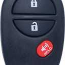 MechanMagic Key Fob Remote Replacement Fits for Toyota Tundra Tacoma Sienna Sequoia Highlander 2007 2008 2009 2010 2011 2012 2013 GQ43VT20T Keyless Entry Remote Control 89742-AE010 AE011 3Button