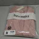 luvamia Dressy Blazers for Women Button Long Sleeve Lapel Business Casual Outfits Office Work Suit Blazer with Pockets (Medium, Misty Rose)