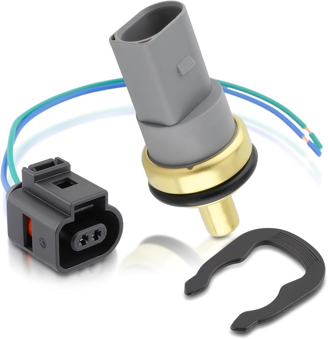 AUTOKAY 06A919501 Water Coolant Temperature Sensor Fits for Audi A4 A6 A8 S4 S6 S8 RS4 RS6 TT Allroad Quattro for VW Passat Beetle EuroVan Jetta Golf for Porsche 1996-2014 W/Connector Harness Pigtail