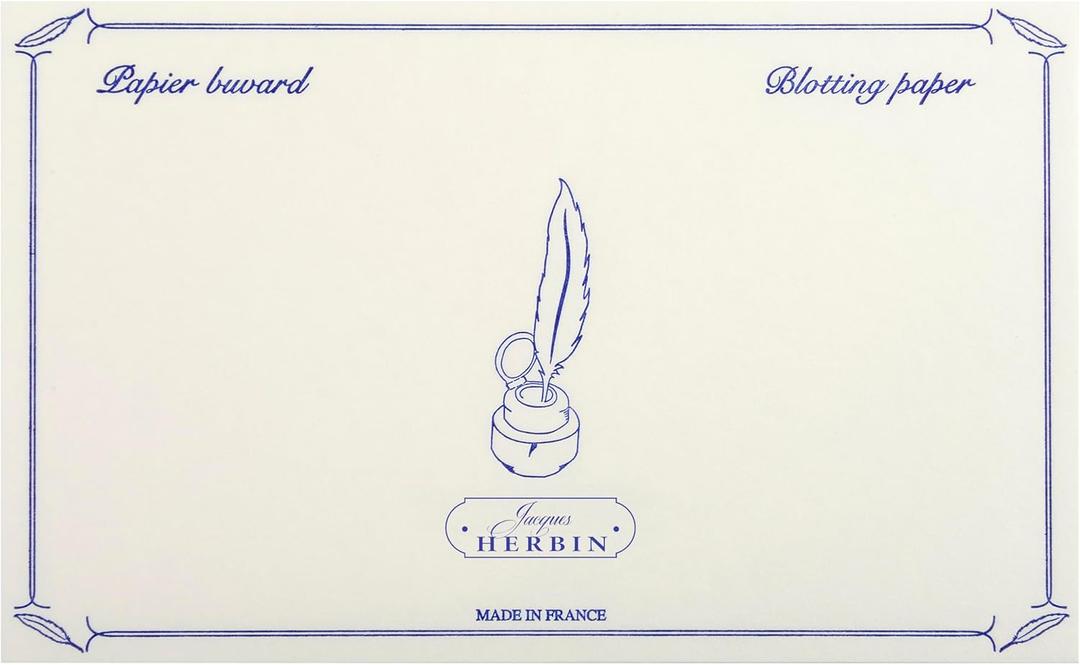 Herbin 10 White Blotter Sheets - 4 3/4 x 6 1/3