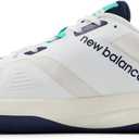 New Balance Men's FuelCell 796 V4 Tennis Shoes (9.5 X-Wide, White/Nb Navy/Cyber Jade)
