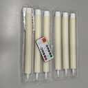 GenSwin Flameless Ivory Taper Candles Flickering with 10-Key Remote, Battery Operated Led Warm 3D Wick Light Window Candles Real Wax Pack of 6, Christmas Home Wedding Decor (0.78 X 9.64 Inch)